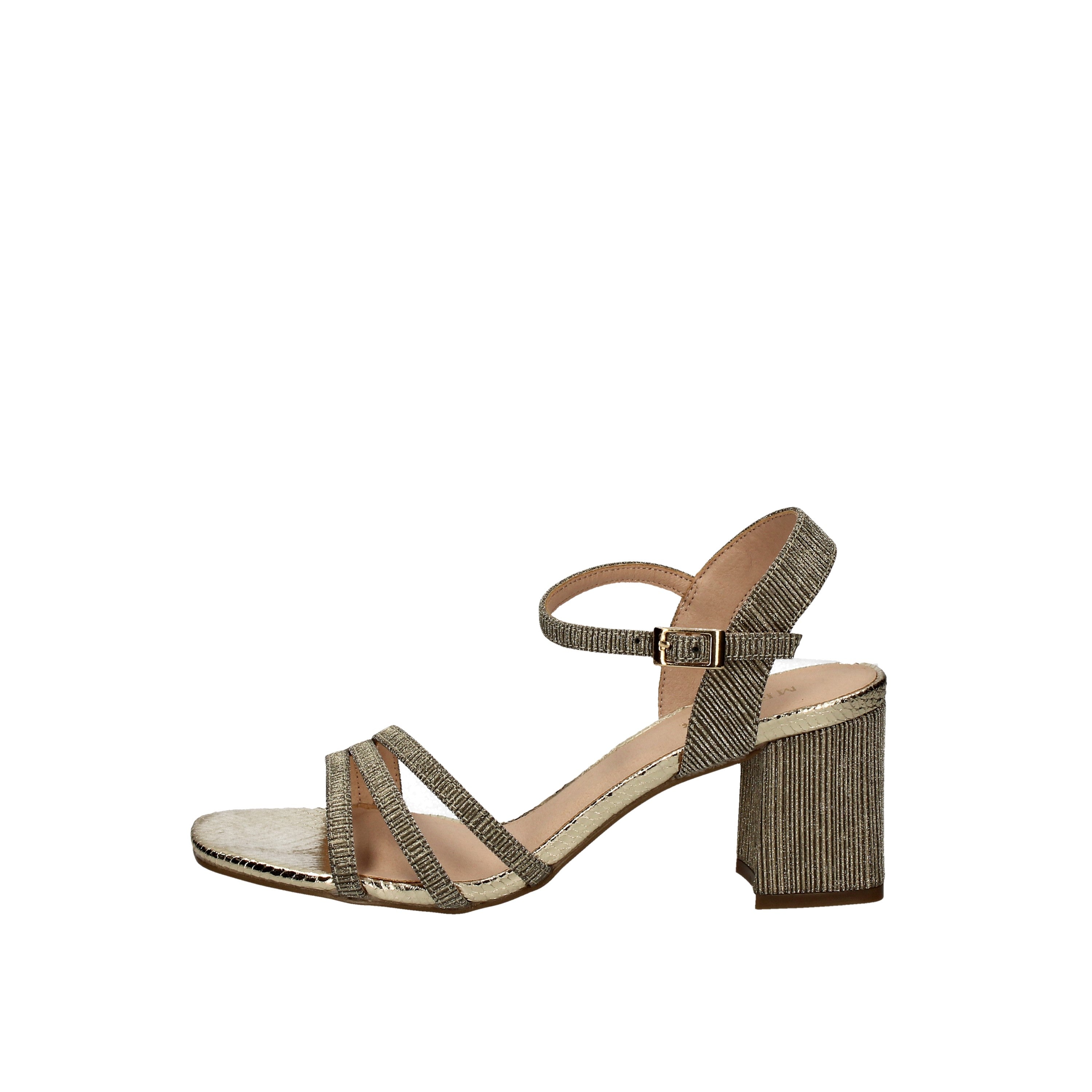 menbur sandali modello effettuo lurex oro 21535